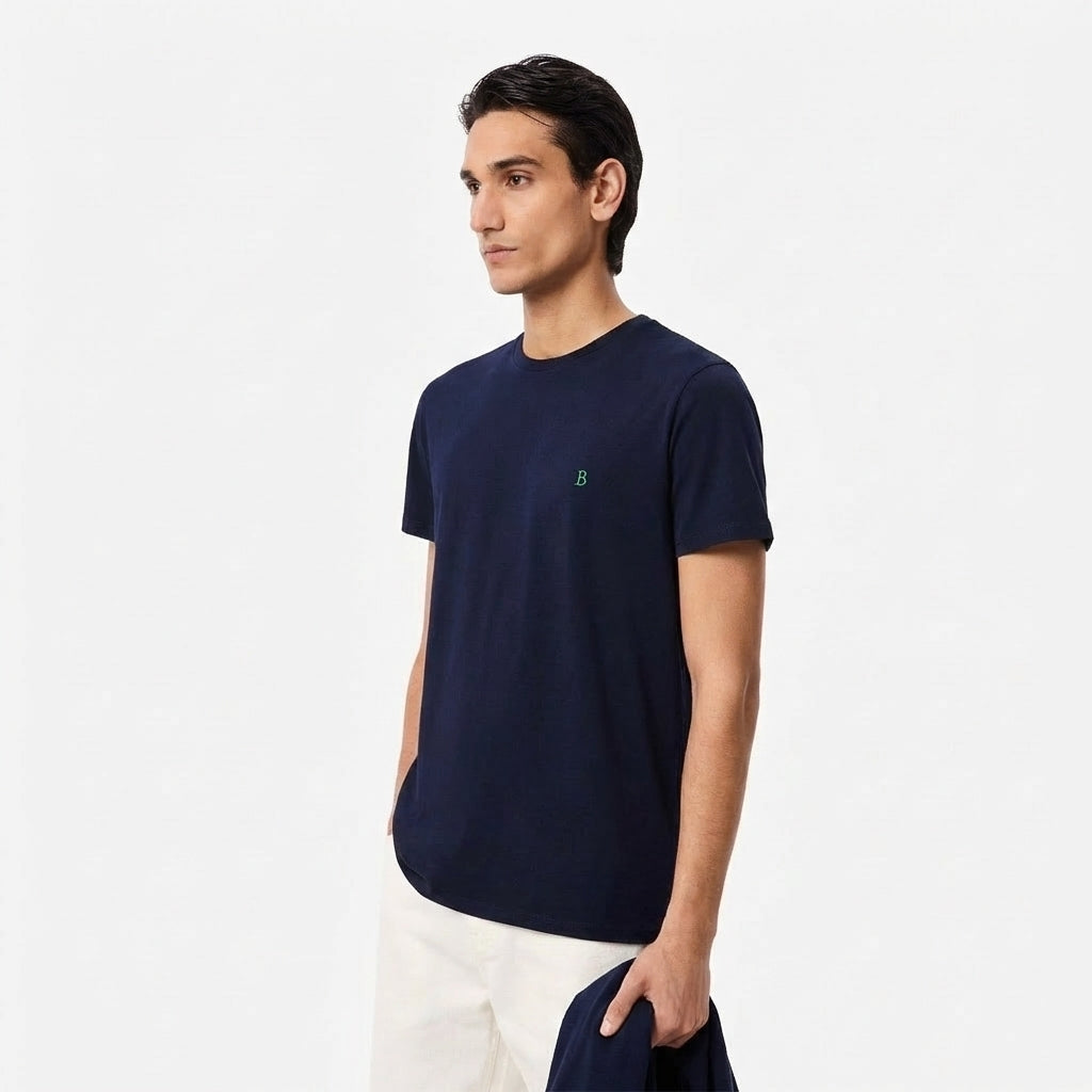 Camiseta Bambux Pima Premium Azul – Comodidad y Elegancia Superior